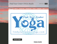 Tablet Screenshot of findyourcenter-yoga.com